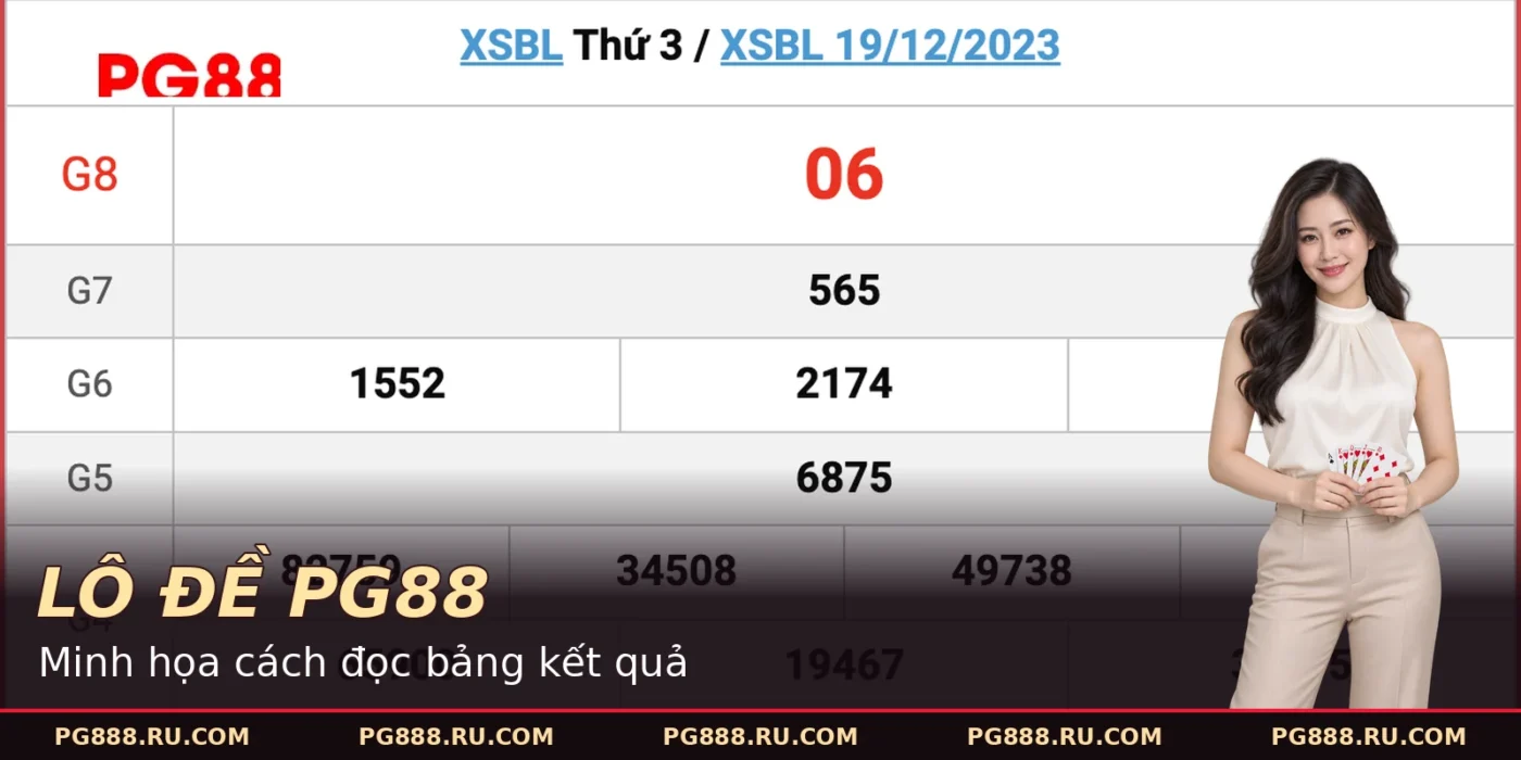Bảng kết quả xổ số Bạc Liêu ngày 19/12/2023 trong bài lô đề PG88.